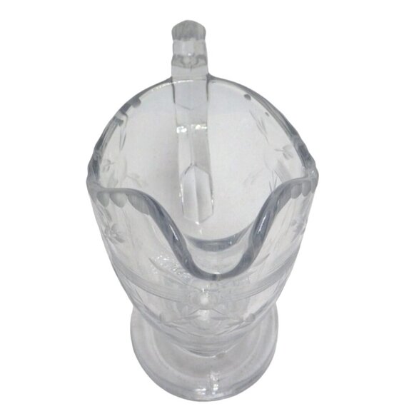 Creamer Clear Cut Glass Leaves Crystal - Picture 8 of 9